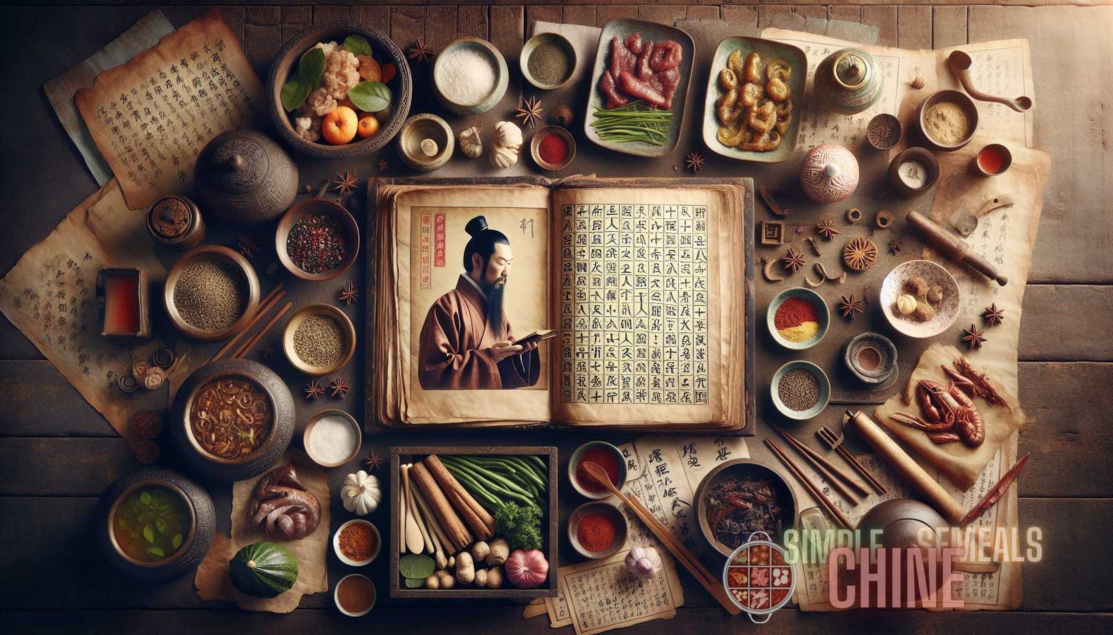 Illustration de la section : - cuisine chinoise ancienne