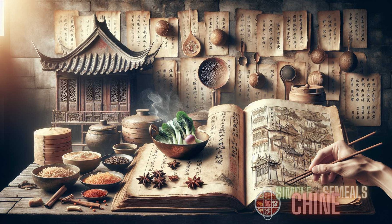 Illustration for section:  - ancient chinese cuisine