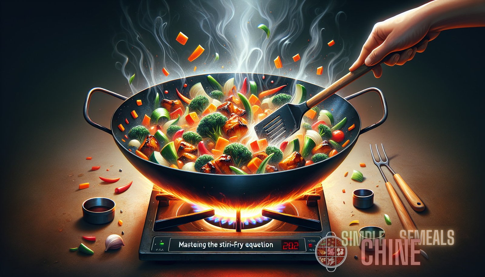 Illustration for section: When stir-frying, it's important to preheat your pan or wok until it's smoking hot. This ensures tha - stir-fry mastery